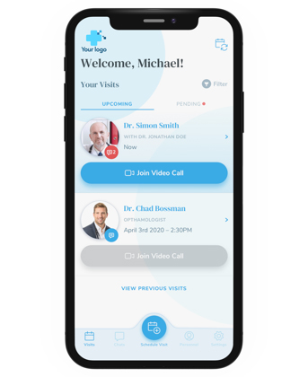 MediSproutの患者向けのアプリ