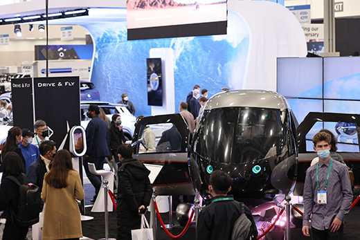 eVTOL(電動垂直離着陸航空機)の展示も数多く見られた。出典:Consumer Technology Association
